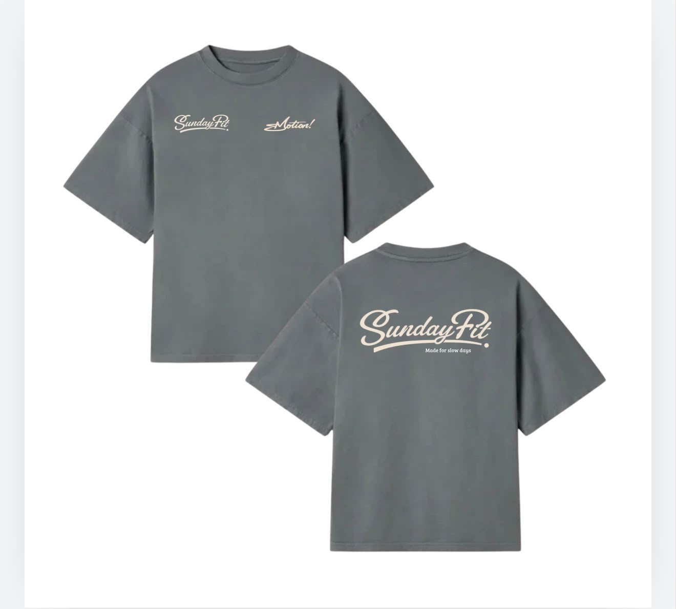 Sunday Motion Tee — Gris