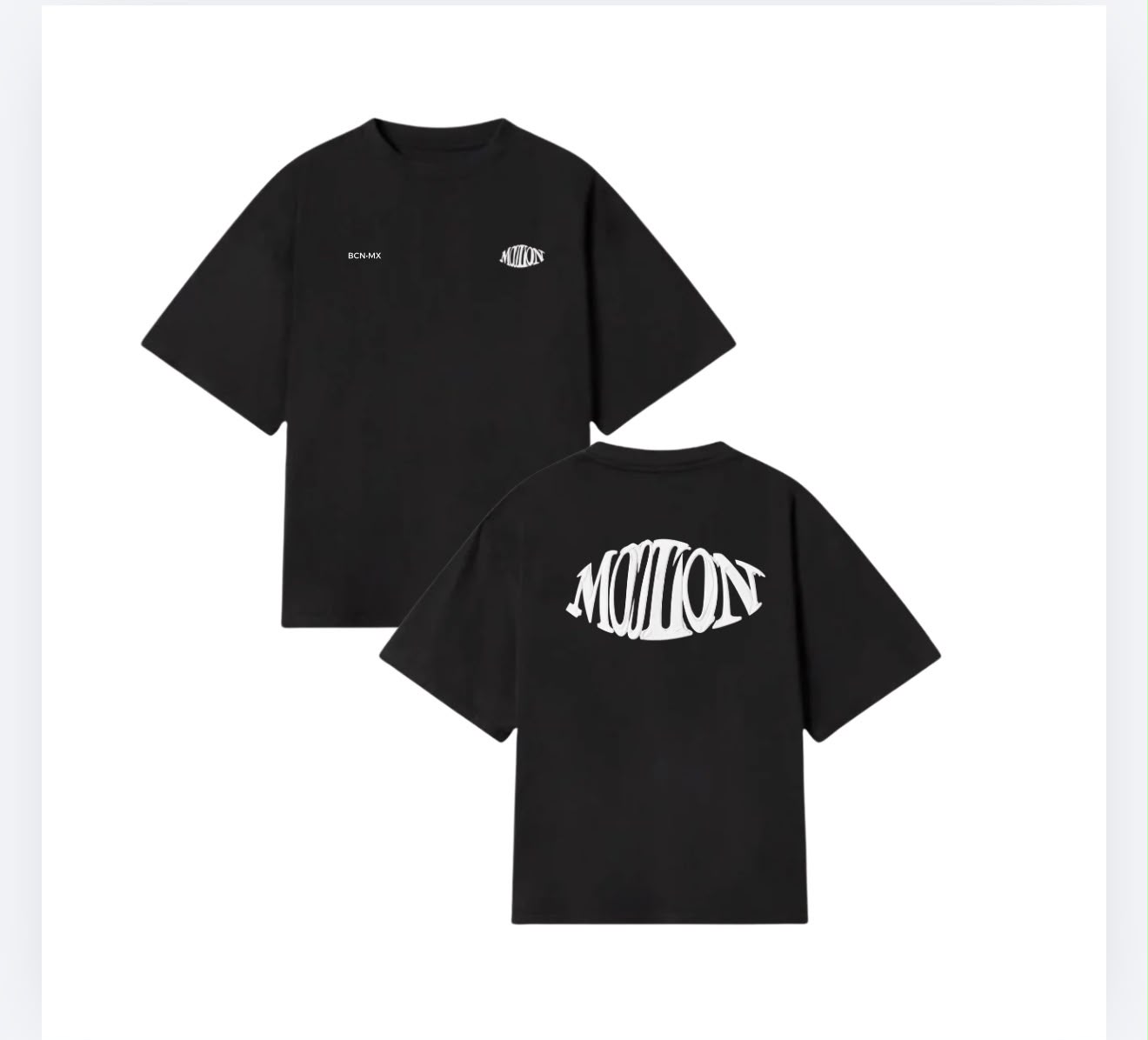 Motion Warp Tee — Negro